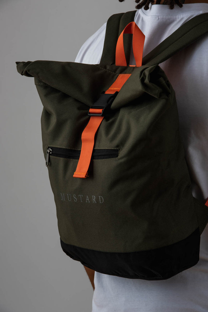 forvert tarp lorenz backpack Mens Roll Top Backpack – Mustard Clothing