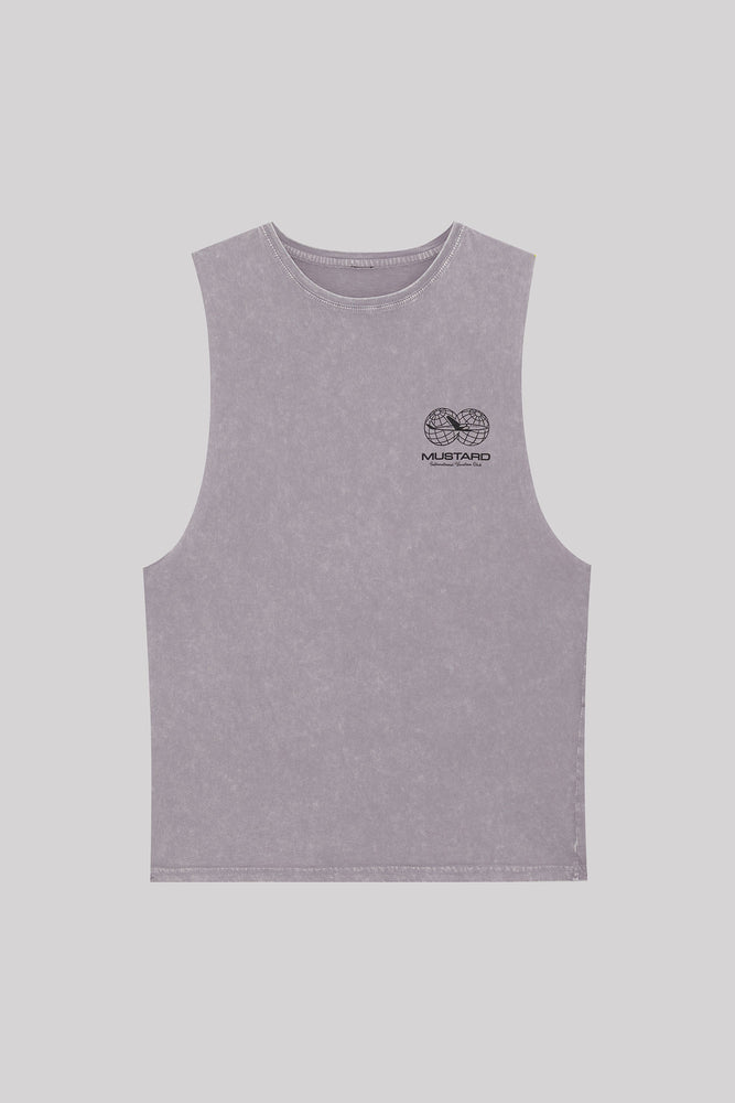 Vacation Club Singlet, Washed Lilac