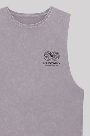 Vacation Club Singlet, Washed Lilac