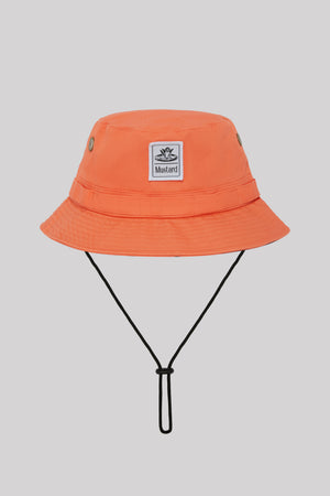 Boonie Hat Orange Bucket Hat With String Wide Brim Hiking Fishing