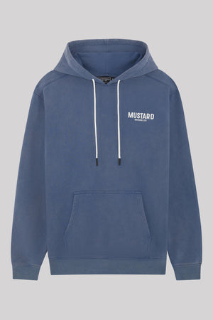 Mustard Athletic Club Hoodie, Washed Petrol