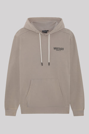 Mustard Athletic Club Hoodie, Washed Moon Dust Grey