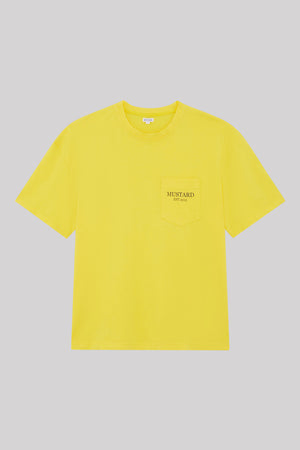 Mens Classic box fit Pocket Tee - Sorbet Yellow