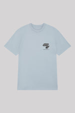 Mustard Wave Tee - Powder Blue
