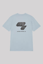 Mustard Wave Tee - Powder Blue