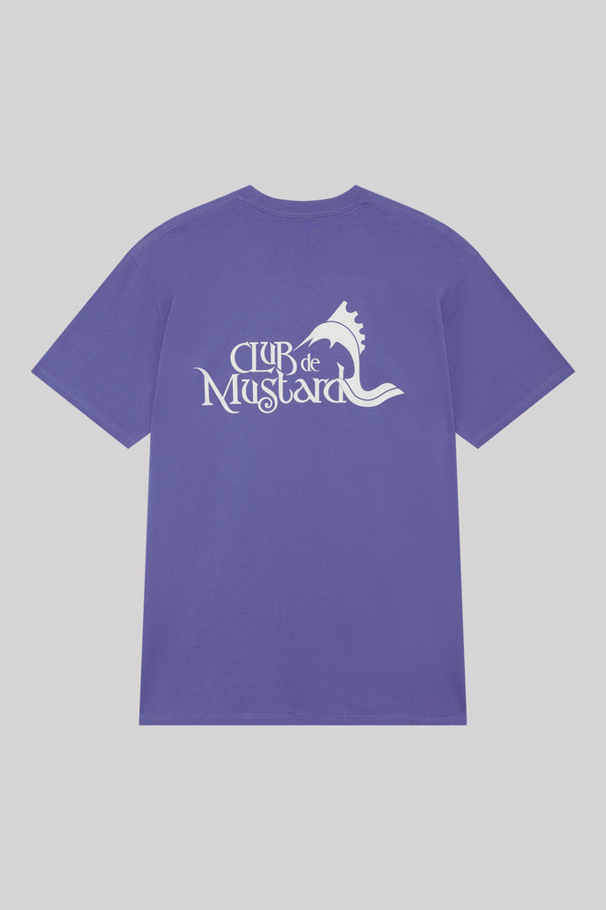 Club De Mustard Tee - Tropicana Blue