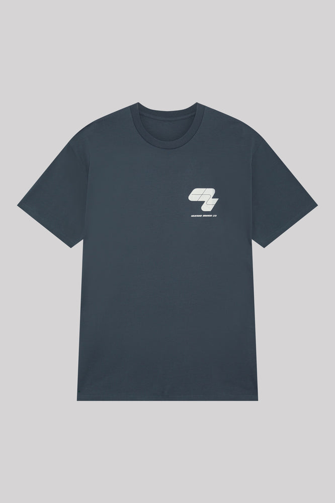 Mustard Wave Tee - Petrol