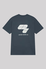 Mustard Wave Tee - Petrol