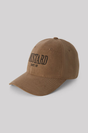 90's Faux Suede Cap- Olive
