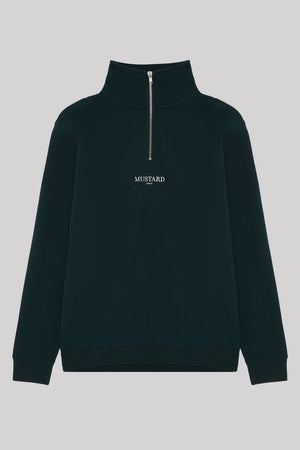 Mens OG II Half Zip sweater - Pine Green