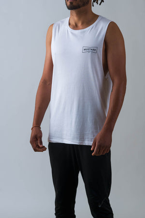 Mens Box II Singlets in White