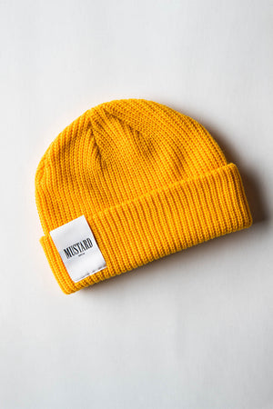 
            
                Load image into Gallery viewer, Newlyn Fisherman&amp;#39;s Beanie in Gold
            
        