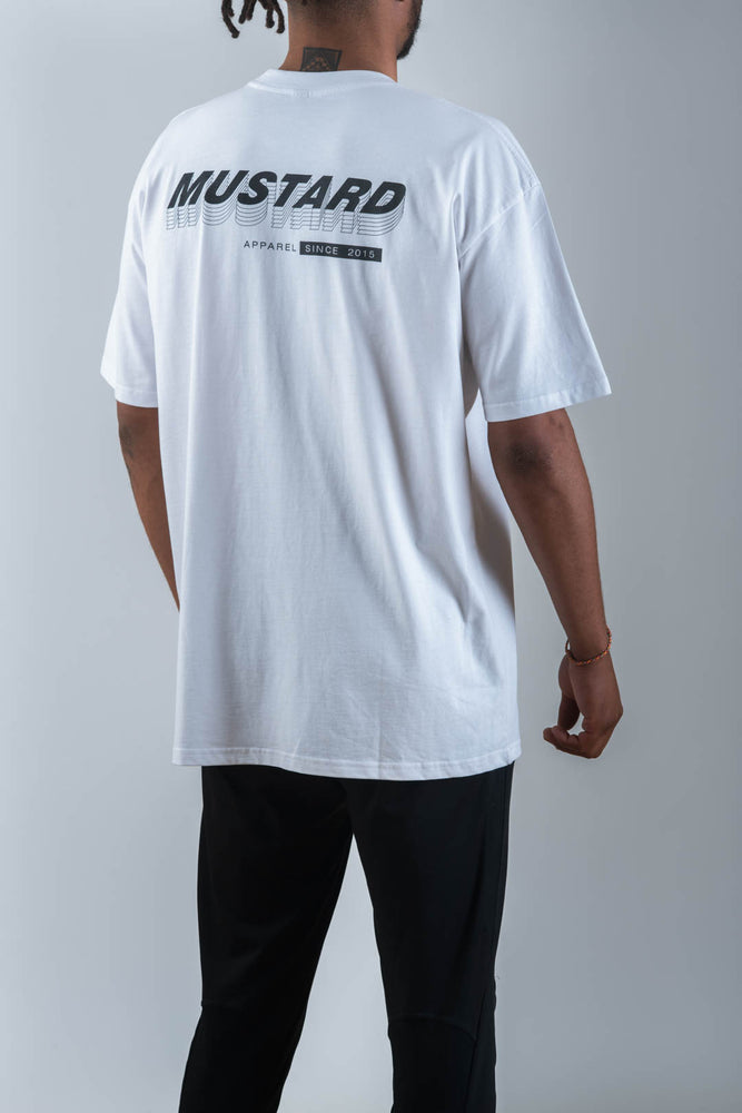Mens Stackers Tee in White